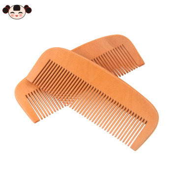 Vente chaude OEM logo pas cher poire en bois cheveux barbe peigne